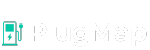 PlugMap app interface displaying nearby EV charging stations